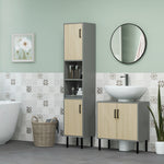 Tall Bathroom Storage Cabinet, Slim Floor Cabinet
