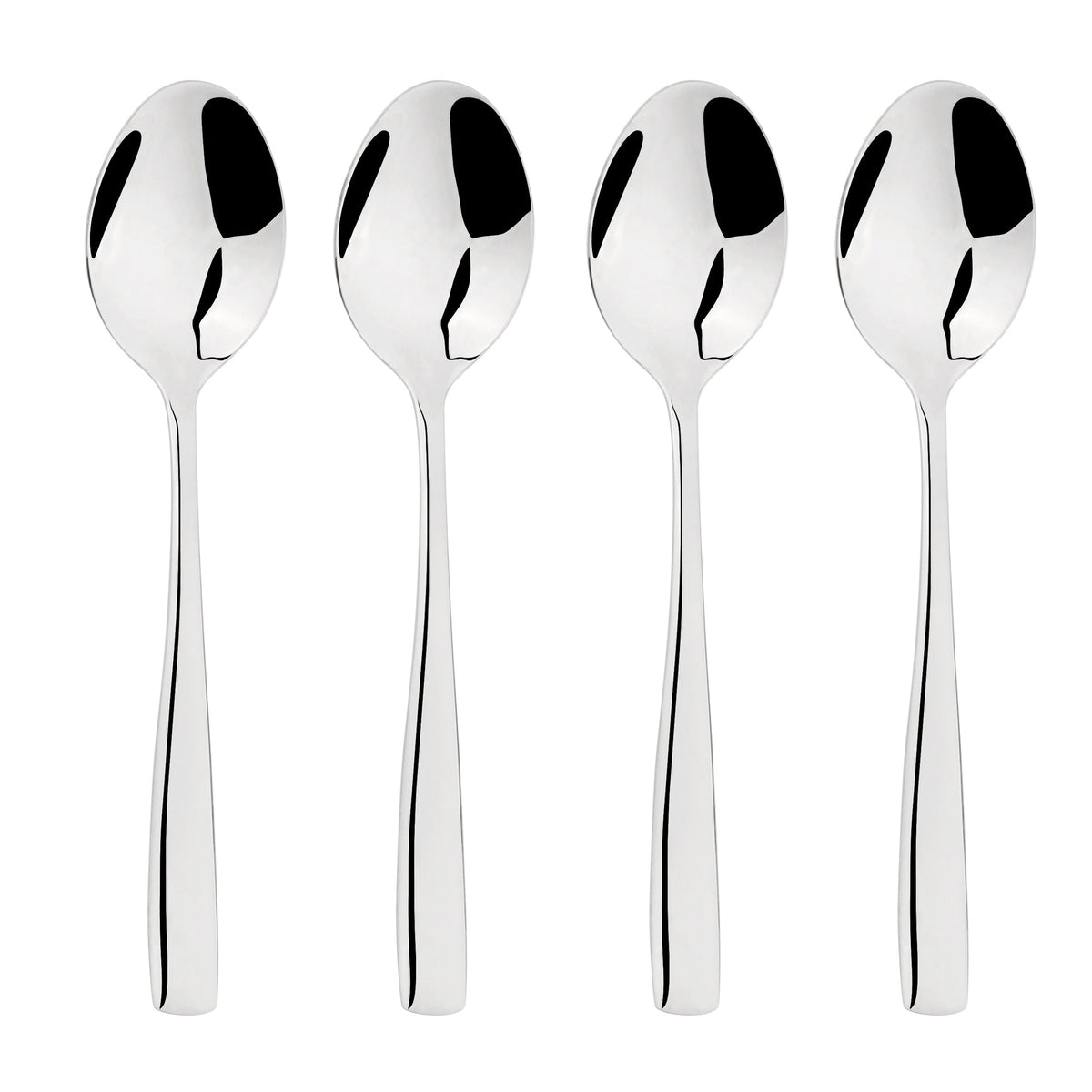 Cutlery 18/8 Stainless Steel Tea Spoon 4pc Set Simplicity | Set of 4 | Silver