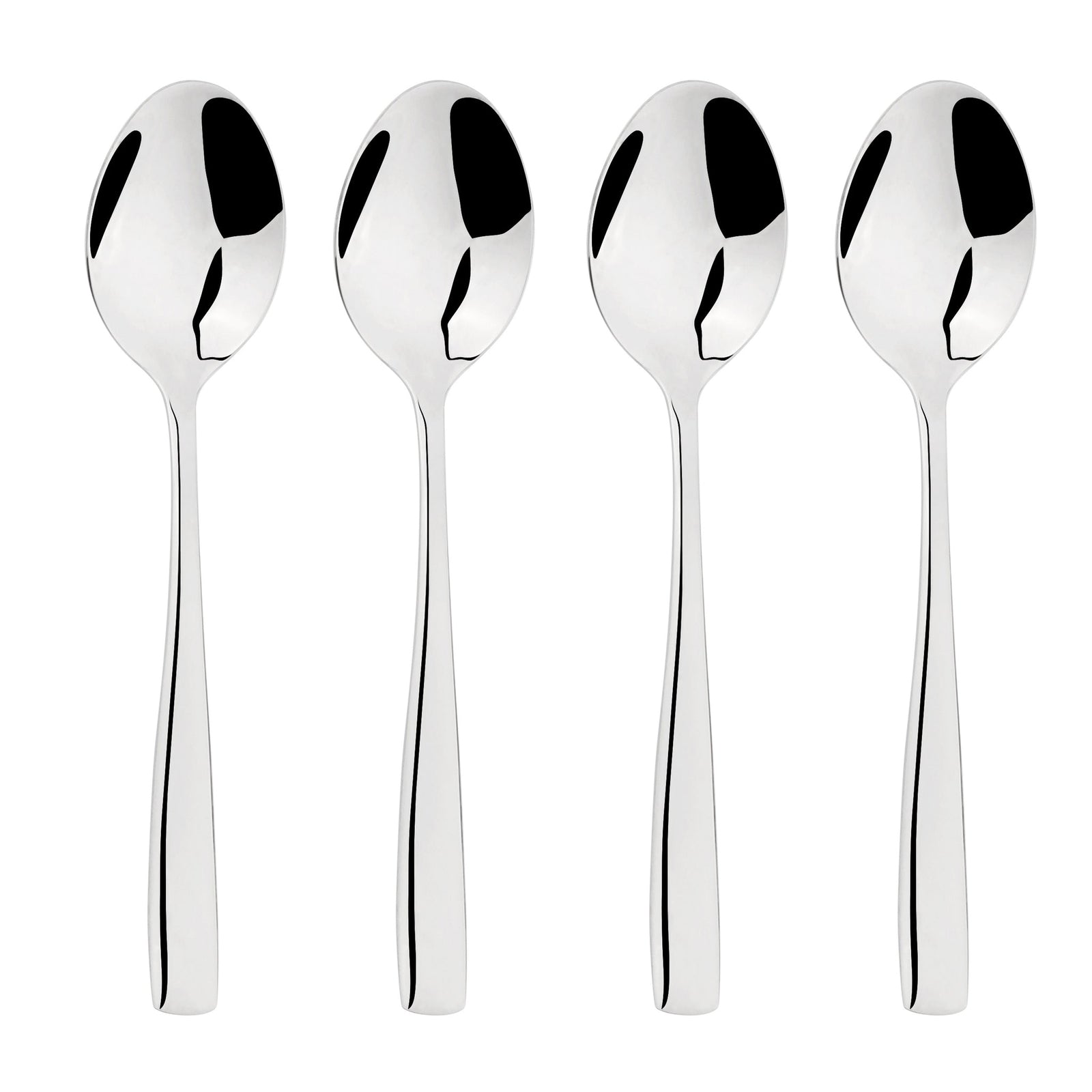 Cutlery 18/8 Stainless Steel Tea Spoon 4pc Set Simplicity | Set-of-4 | Silver