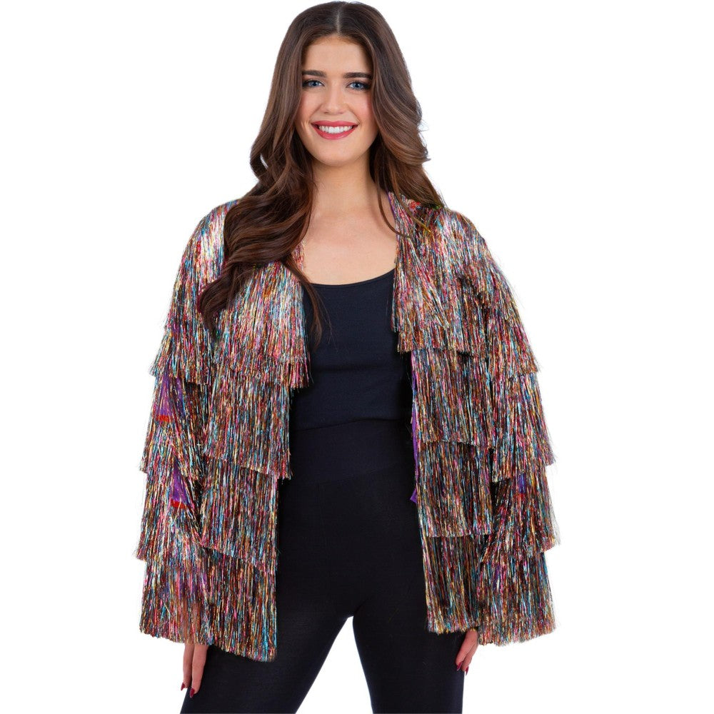 Tinsel Festival Jacket, Rainbow Dreams | Large/Extra Large