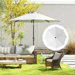 Upf 50+ Replacement Parasol Canopy Parasol Cover Replacement | Cream