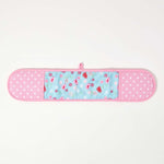 Birds And Flowers Pink Cotton Double Oven Glove