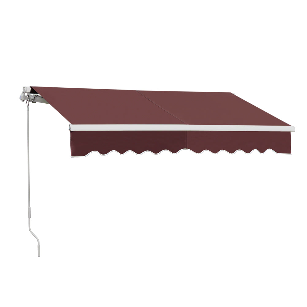 4m W x 3m D Outdoor Retractable Patio Awning For Window And Door