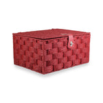 Red Twisted Paper Rope Storage Basket | Large | Red