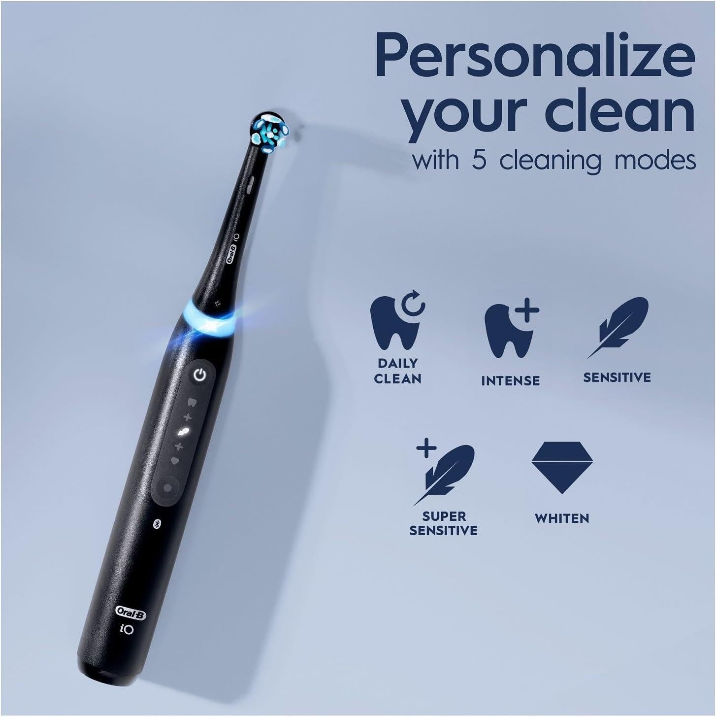 Oral-B Io5 Electric Toothbrush 1 Tooth Brush Head, A.i. App & Travel Case