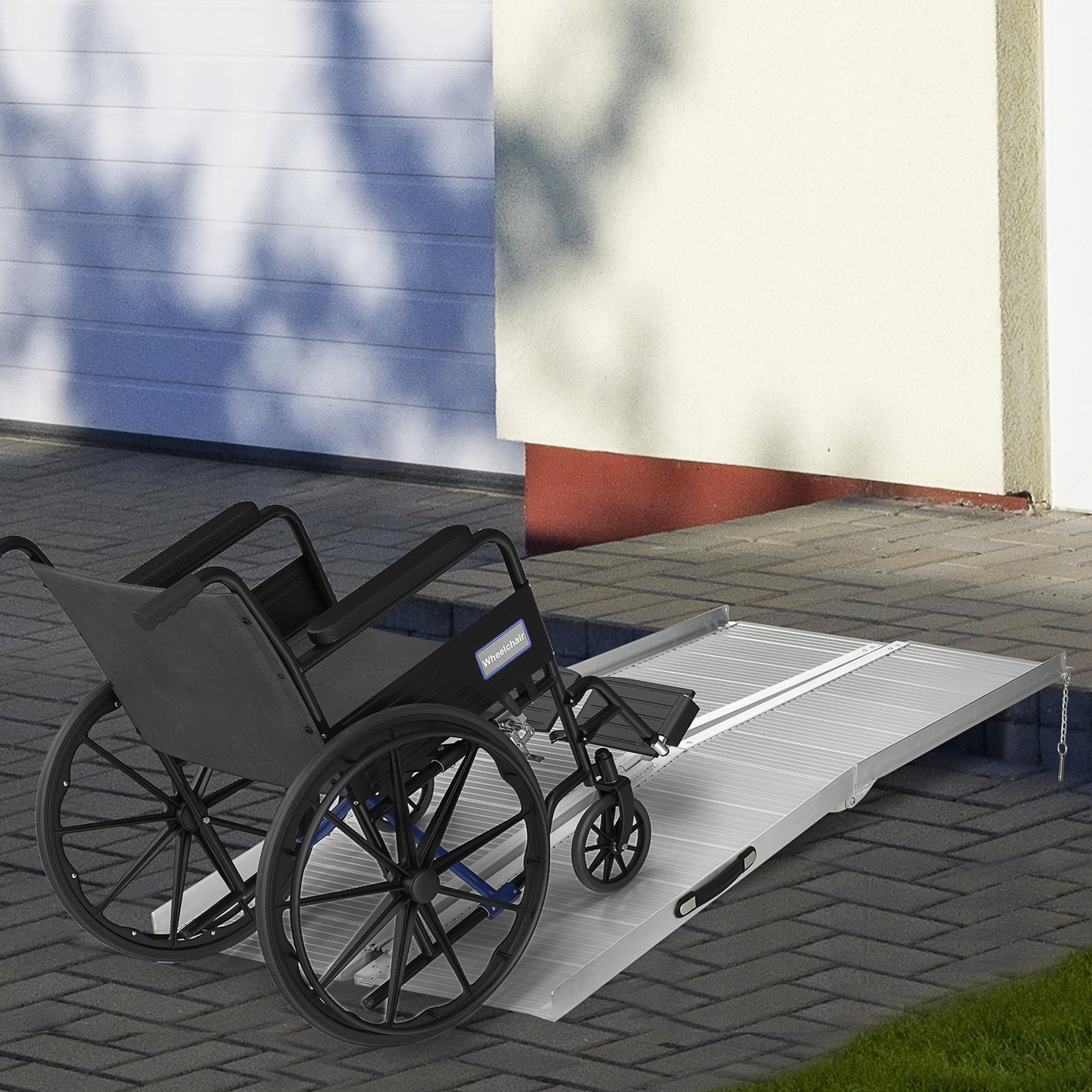 183 X 72 Cm Ramp Aluminum Folding Mobility Scooter Wheelchair Threshold