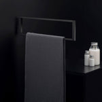 Towel Ring, Black Matt, Wall-mounted, 40,3 Cm. Collection The Grid