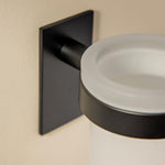 Wall-mounted Toothbrush Holder, Self-adhesive, Black, Stick Collection