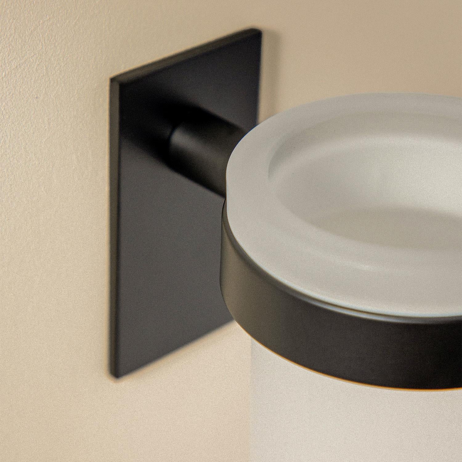 Wall-mounted Toothbrush Holder, Self-adhesive, Black, Stick Collection
