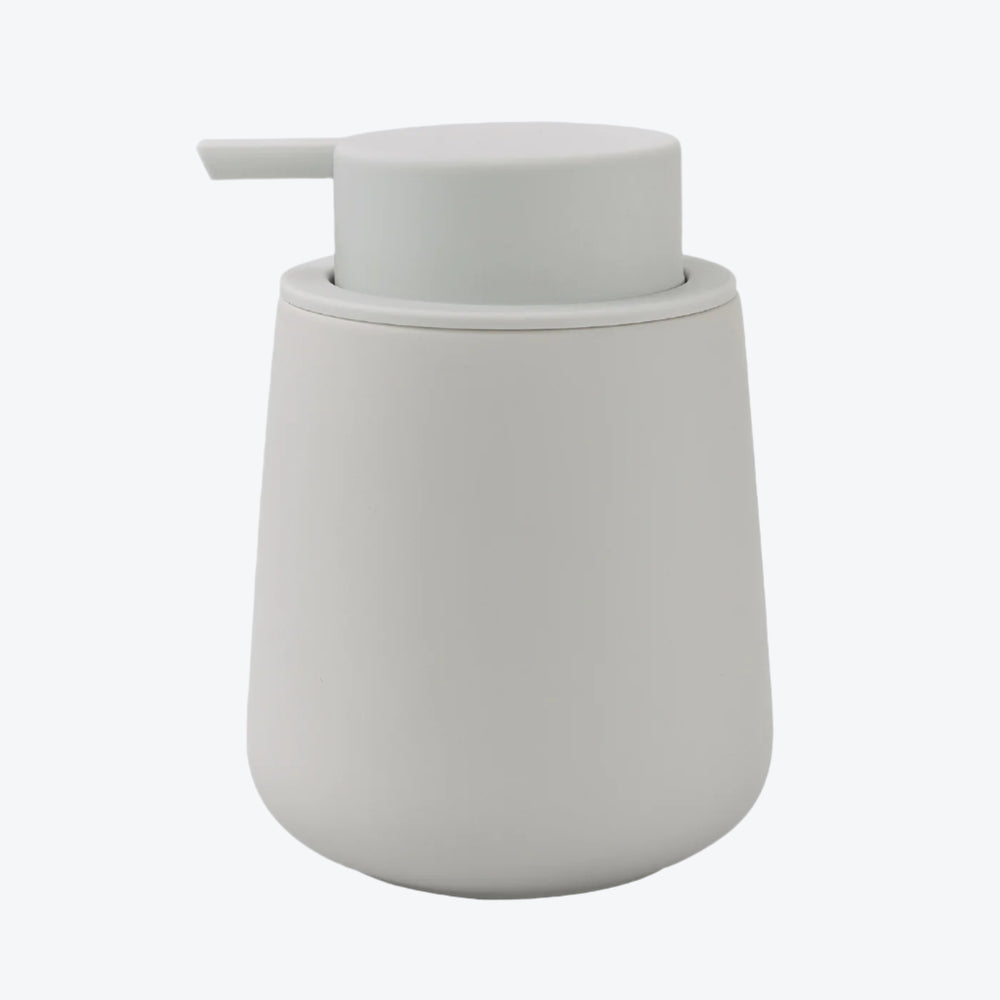 Soap Dispenser Liquid Rubber Paint Recycled Ceramic | Light Grey