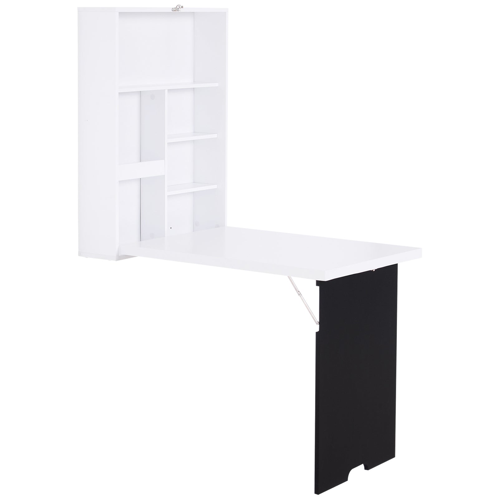 Multi-functional Folding Wall-mounted Drop-leaf Table | Black