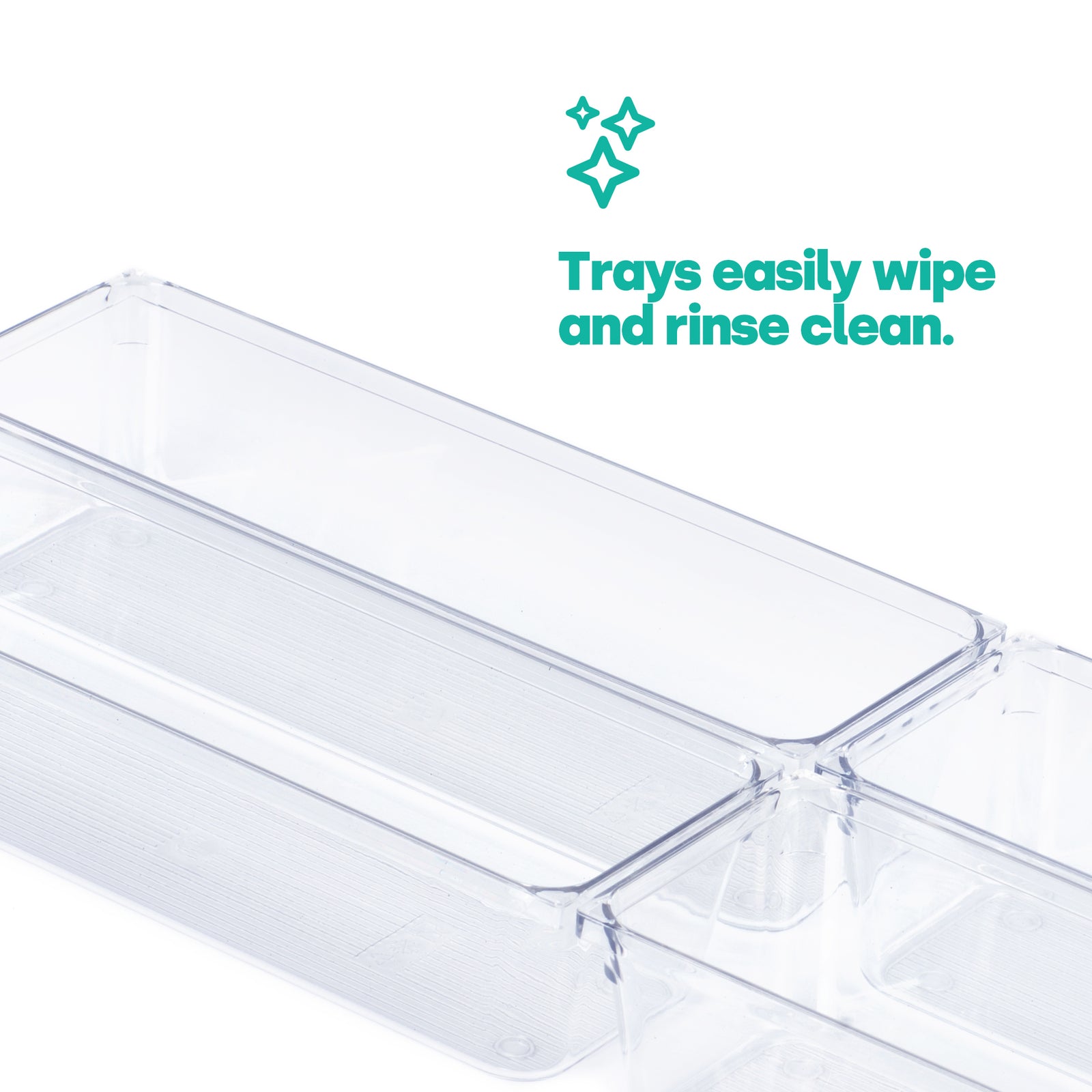 Drawer Organiser Tray Set - 4 Large