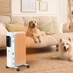7/9/11fin Oil Filled Radiator Heater With 3 Heat Settings | Medium | White
