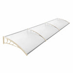 270cm W X 100cm D X 28cm H Window Door Awning Canopy With Brackets