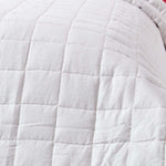 Cotton Quilted Reversible Bedspread | 150cm x 200cm | Red