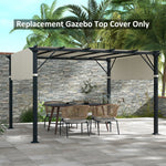 2 Pcs Pergola Replacement Canopy Cover, Uv Protection | Cream