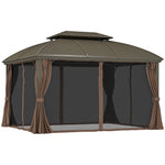 3.65x3m Hardtop Steel Gazebo