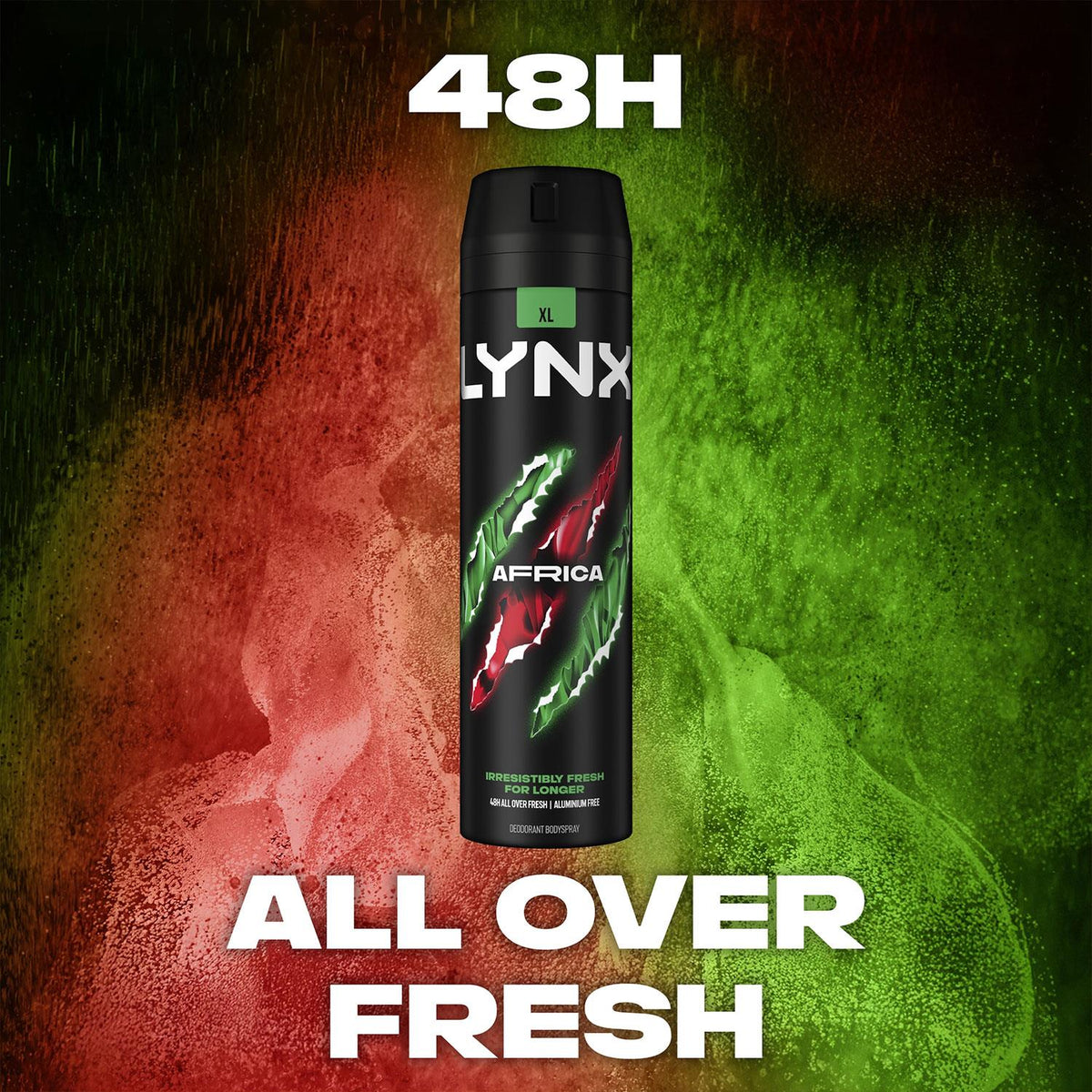 Xl Africa Body Spray 48h Fresh Mandarin & Sandalwood Scent Deo, 200ml | Set of 36