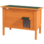 Outdoor Feral Cat House Insulated W/ Openable Roof | Orange