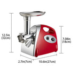 2800w Electric Meat Grinder Meat Mincer Machine & Sausage Stuffer Stainless Steel Meat Mincers | Red