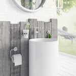 Wall Mounted Toilet Roll Holder For Bathroom Toilet Paper | Polished Chrome