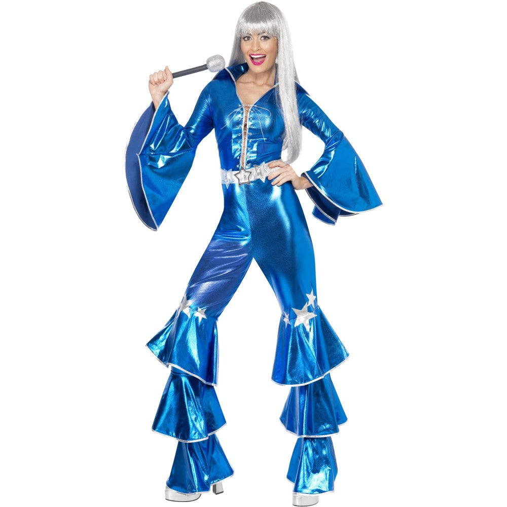 1970s Dancing Dream Costume, Blue | Medium