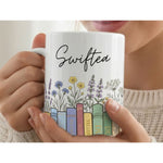 Dyzi Swiftea Book Themed Quote Ceramic Coffee Mug White