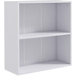 Bookshelf Display Storage Shelf With 2 Compartments Study | One Size | White