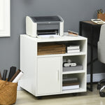 Multi-storage Printer Unit Office Organisation 5 Compartment | One Size | White