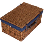 Wicker 56cm Double Steamed Picnic Basket | Blue
