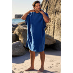 Mens Driftwood Poncho | One Size | Blue