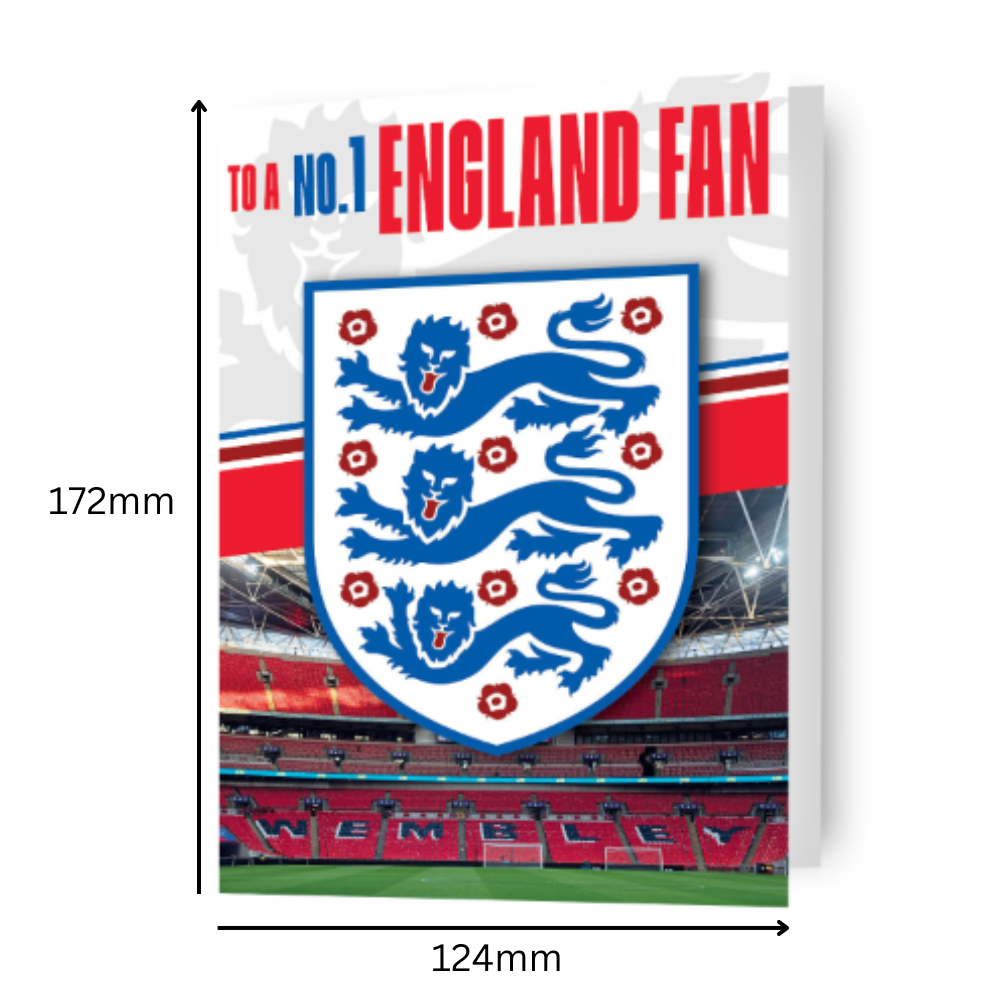 Football No.1 Fan Birthday Card Official Product