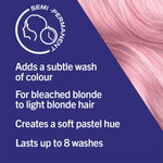 Live Ultra Brights Semi-permanent Colour Hair Dye P123 Rose Gold 3pk