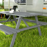Outdoor Wooden Picnic Table Bench Garden Patio Pub Chair