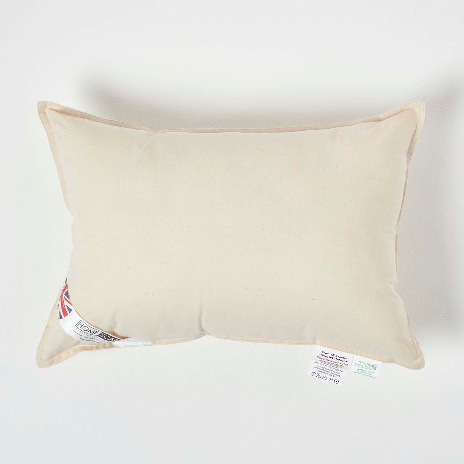 Organic Cotton Cushion Pad | 50cm x 35cm | Beige