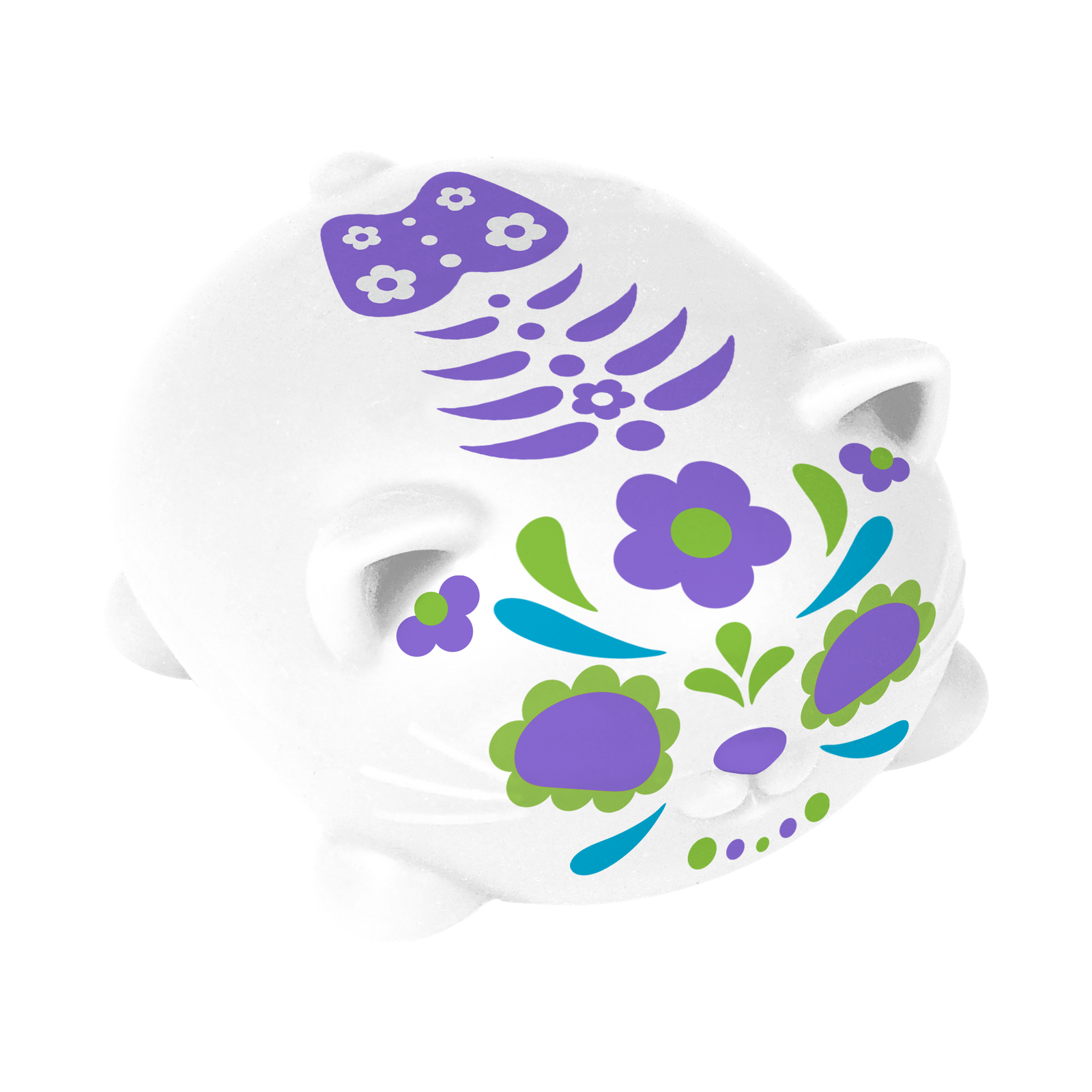 Needoh Sugar Skull Cats - Halloween Cat Fidget Toy