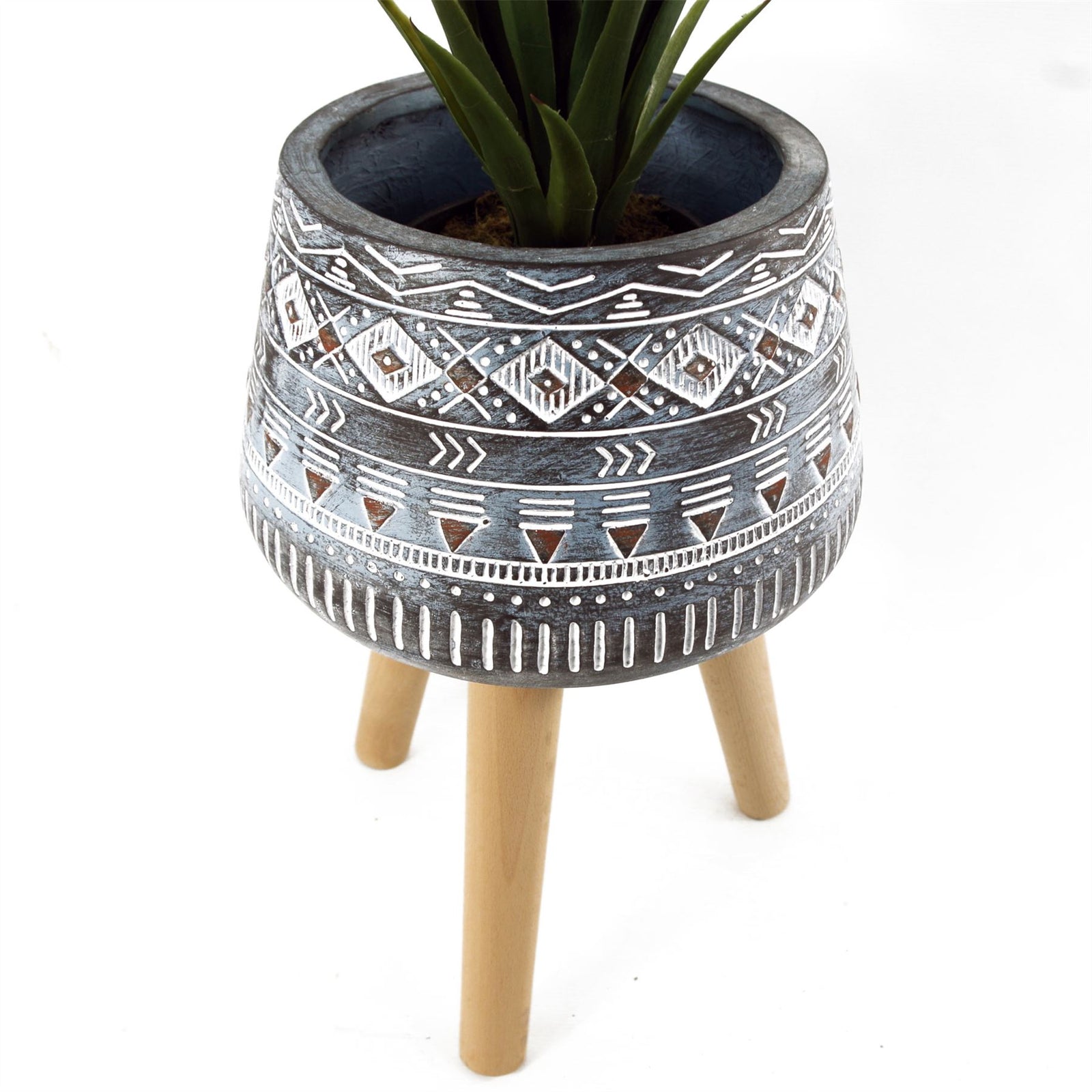 44cm X 26cm Aztec Blue Composite Large Planter