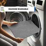 Spaghetti Anti Slip Quadrant Shower/bath Mat - Heart Embossed | 53cm x 53cm | Grey