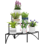 3 Tier Metal Corner Plant Stand For Garden Balcony Patio
