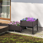 2-piece Raised Garden Bed Planter Box