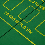 Foldable 10-player Poker Table Top With Cup Holders, Bag