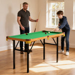 SPORTNOW 4ft Folding Pool Table, Mini Billiards Table Set For Kids