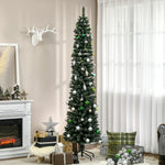 5.5/6/7.5ft Artificial Snow Dipped Christmas Tree | 7.5ft | Green