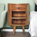 Solid Wood Cortez Oak-ish Bedside