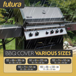 Premium Waterproof Bbq Cover Large Outdoor Barbecue Grills Cover 600d Oxford Fabric Uv Protection, Pvc Lining | 183cm | Black