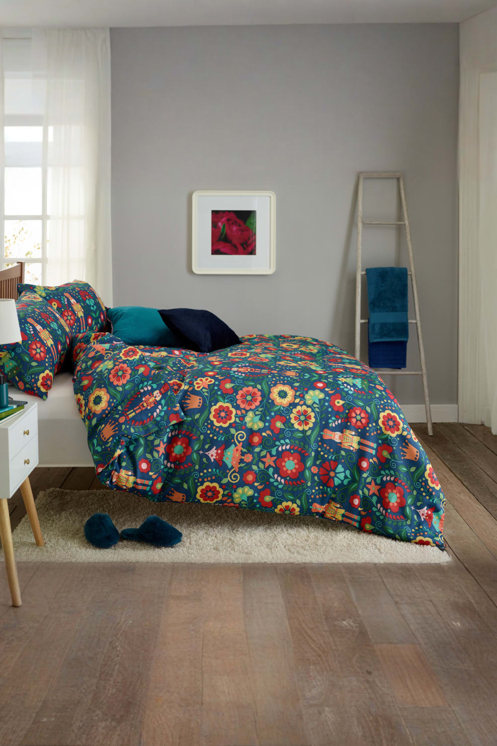 Folkloric Nutcracker Easycare Duvet Cover Set – 200tc Cotton Rich Printed Bedding | Single