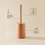 Toilet Brush, Free-standing, Polyresin Sage Green, Saona Collection