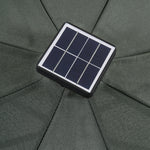 3m 3-tier Solar Led Patio Umbrella With 32 Led Lights, Crank Lift & Push-button Tilt Without Base