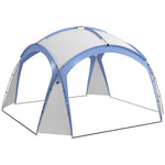 Outdoor Gazebo Event Dome Shelter Party Tent For Garden 3.5 x 3.5m | Light Blue