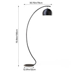 Breeins Contemporary Nordic Style Black Floor Lamp